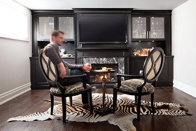 home holiday tips entertainment unit fireplace