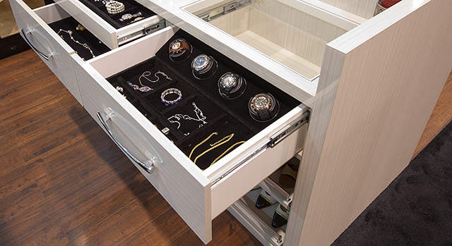 watch winder and storage drawer