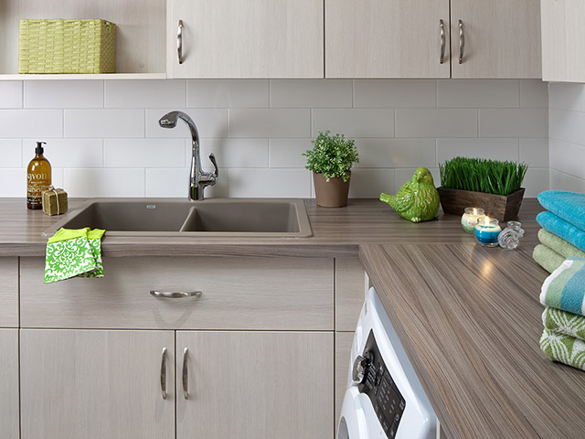 Decorated laundry room