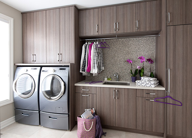 Second floor laundry room.