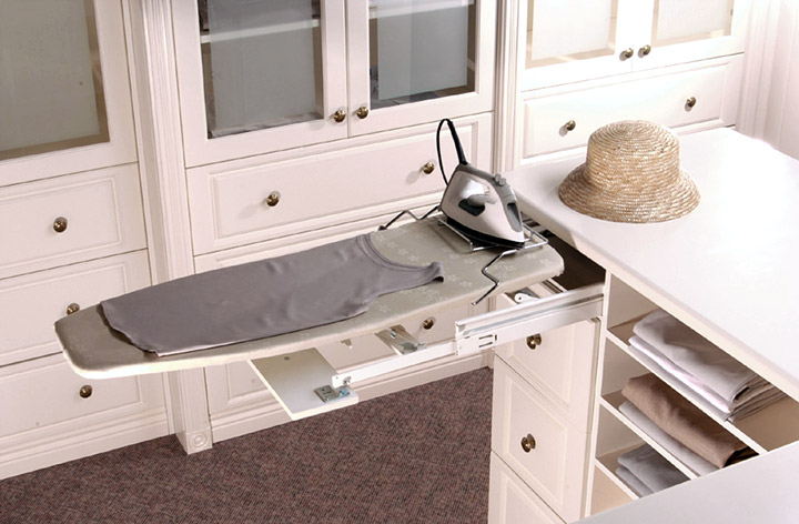 closet redesign ironing board