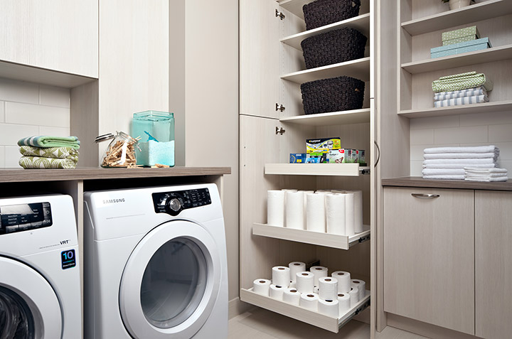 laundry room organization closet