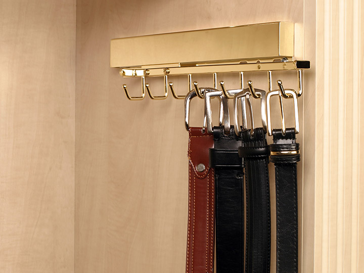 Belt rack older home closet ideas