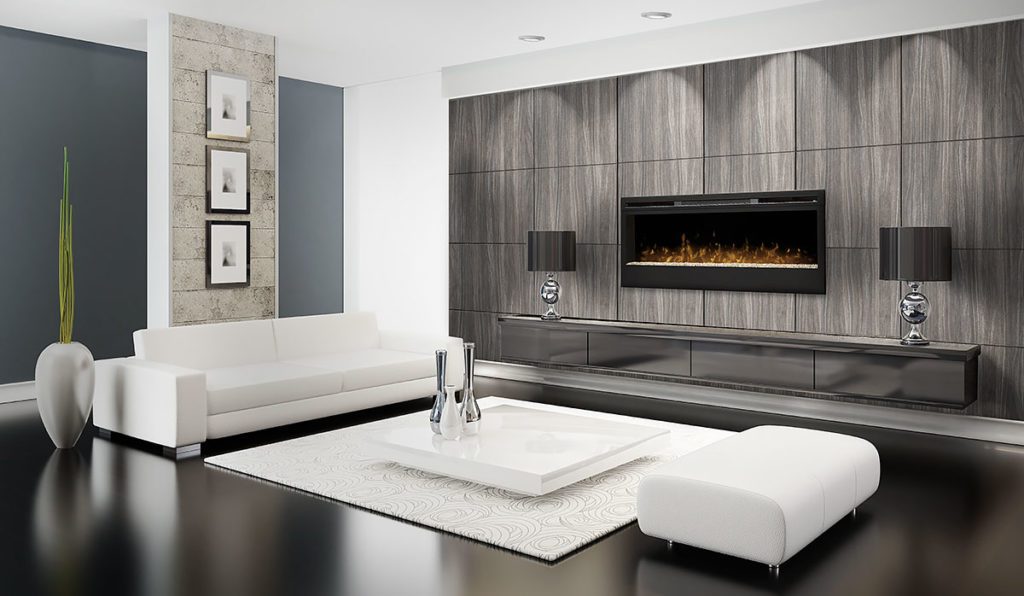 electric fireplaces feature wall