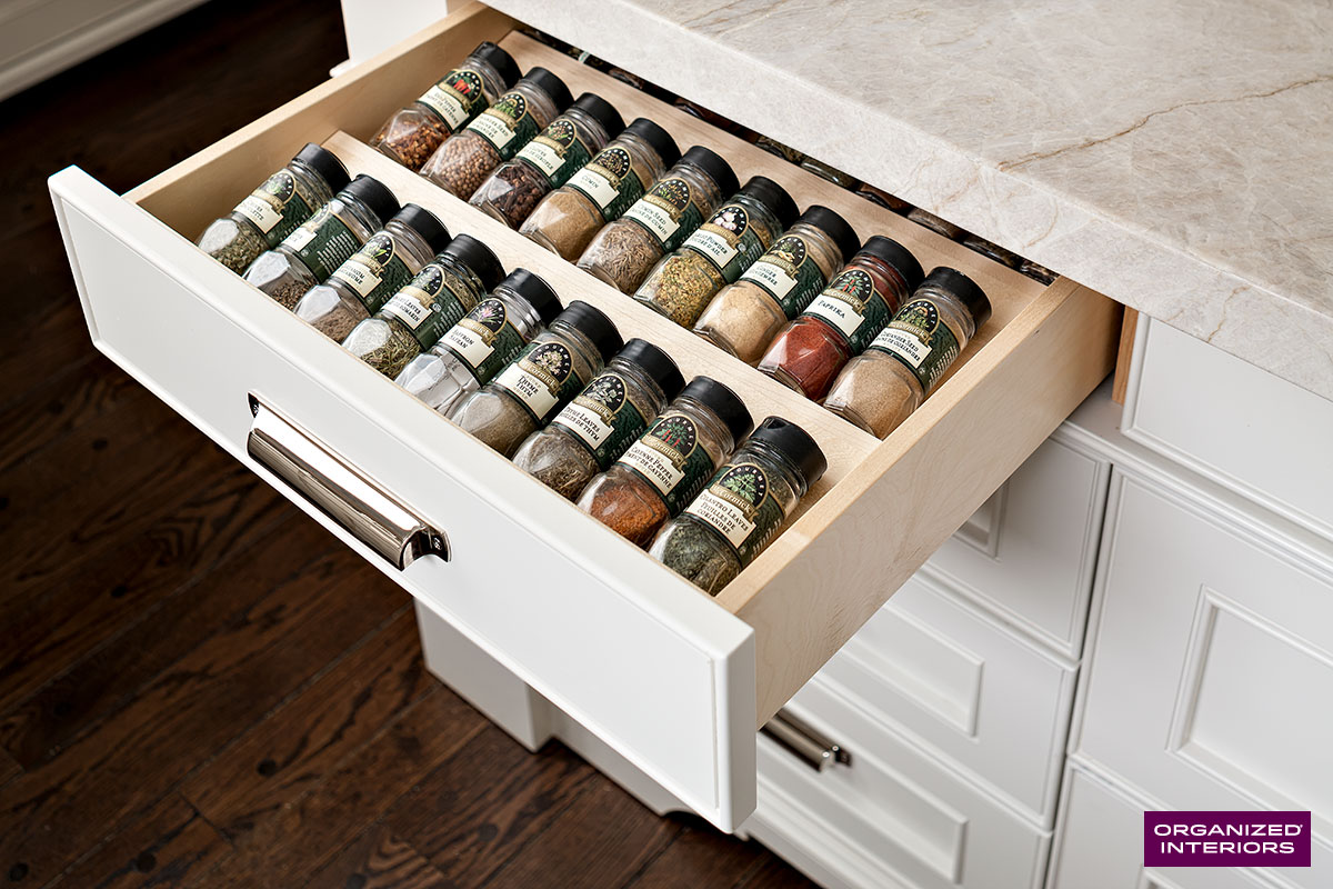 expired kitchen spices in drawer