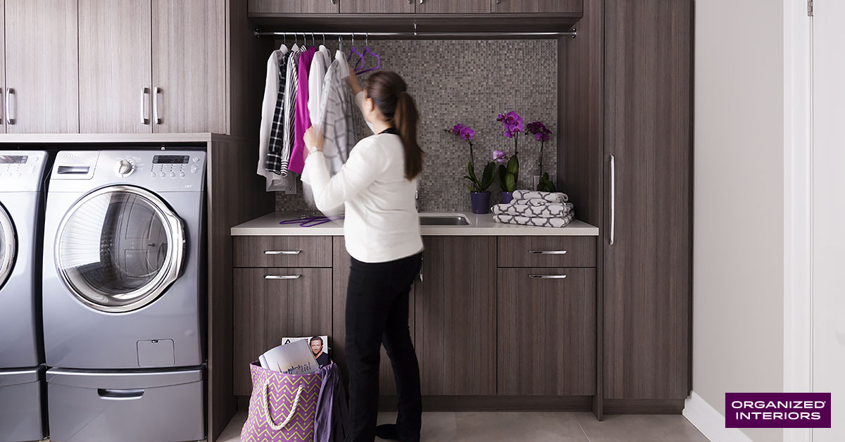 Pretty Organization in the Laundry Room