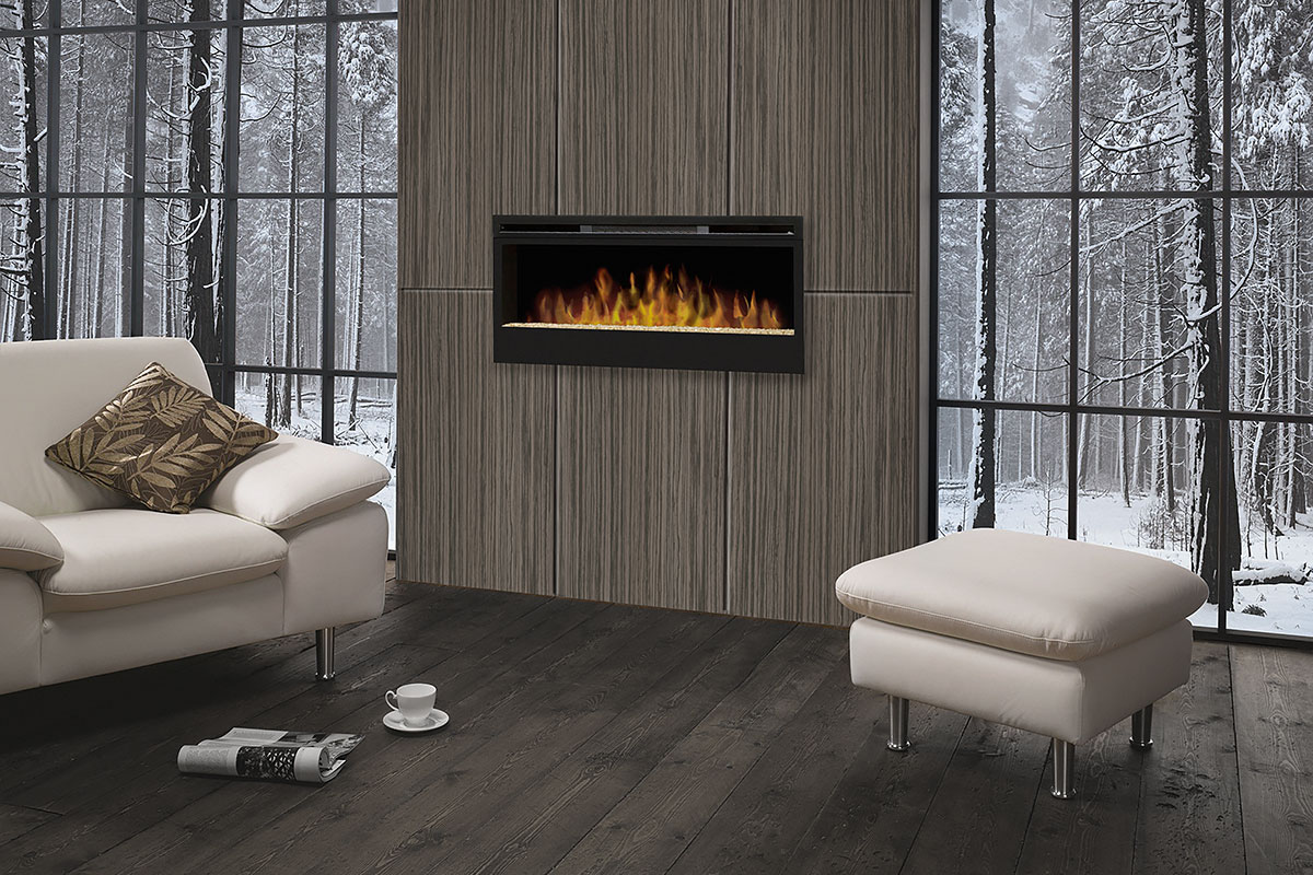 fireplace feature walls winter backdrop