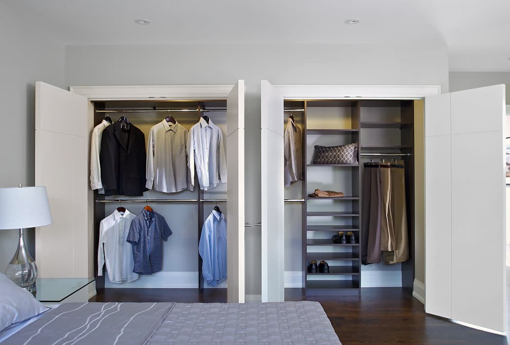 double bedroom closet