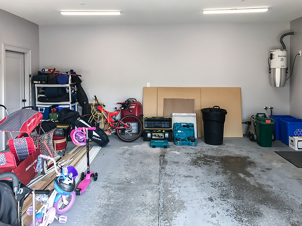 clutter on garage floor clutter hotspots garage