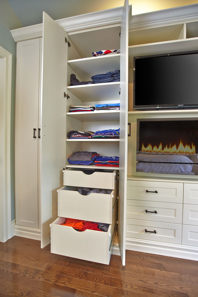 built-in wall unit wardrobe