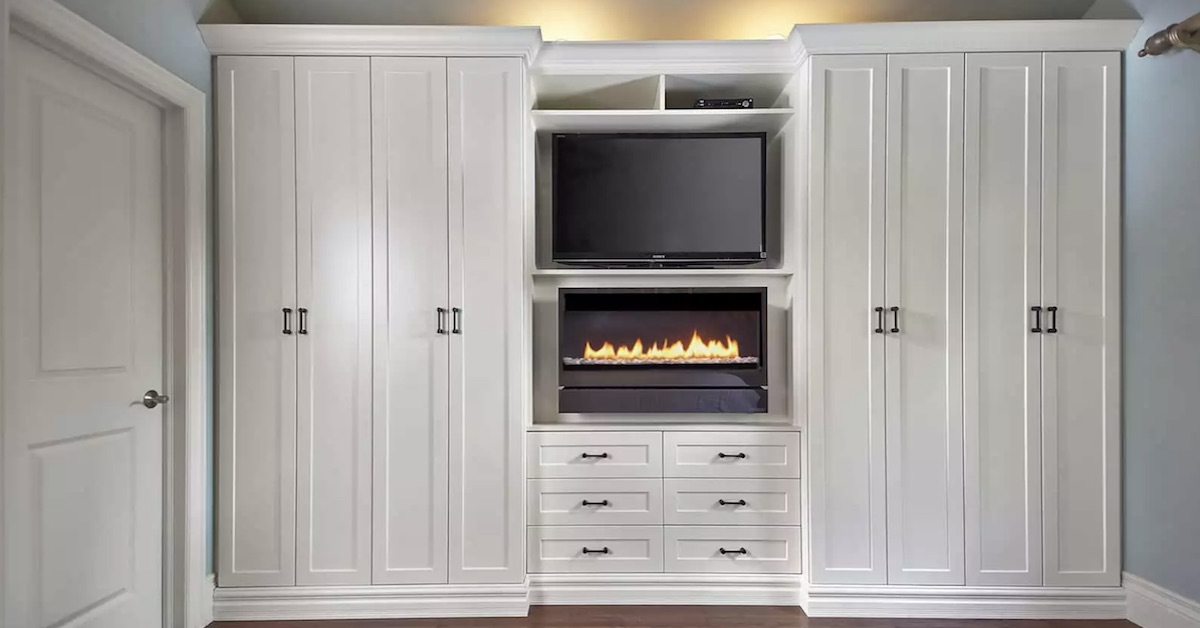 Custom Built In Wall Unit Multi Tasks, Fireplace Built In Wall Units