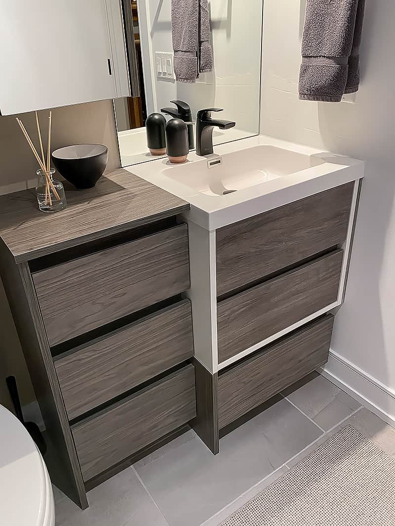 custom bathroom cabinetry