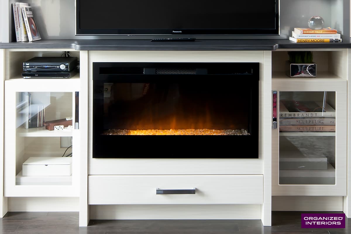 wire mesh doors allow tv remotes to reach the cable box or media player