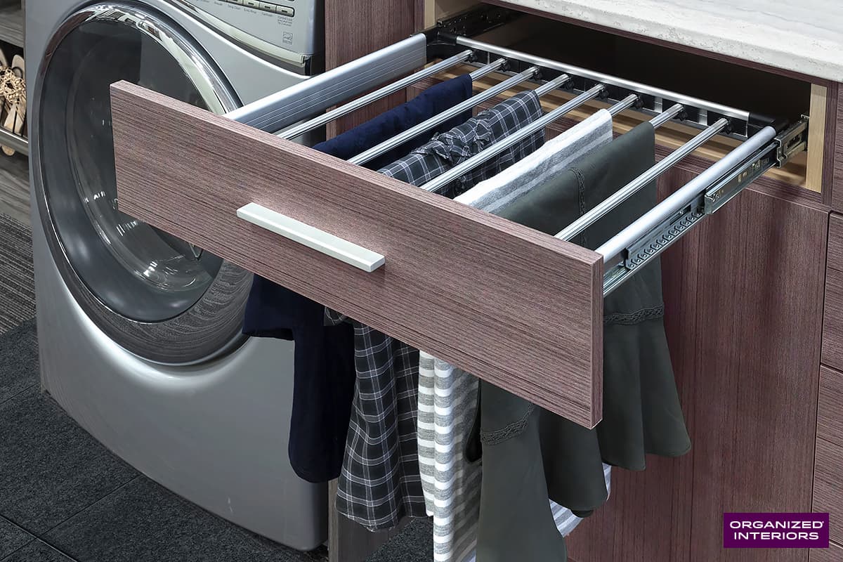 pullout drying rack