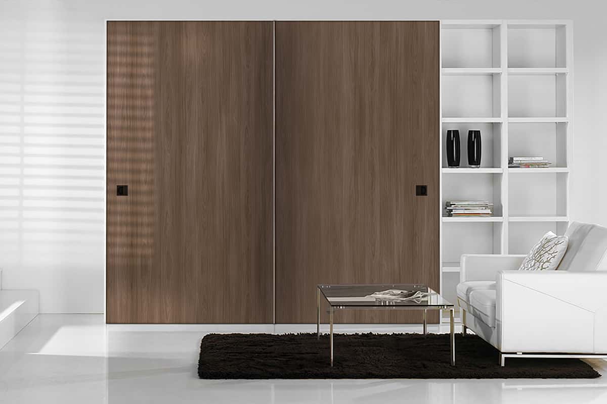 woodgrain sliding doors in toronto condo