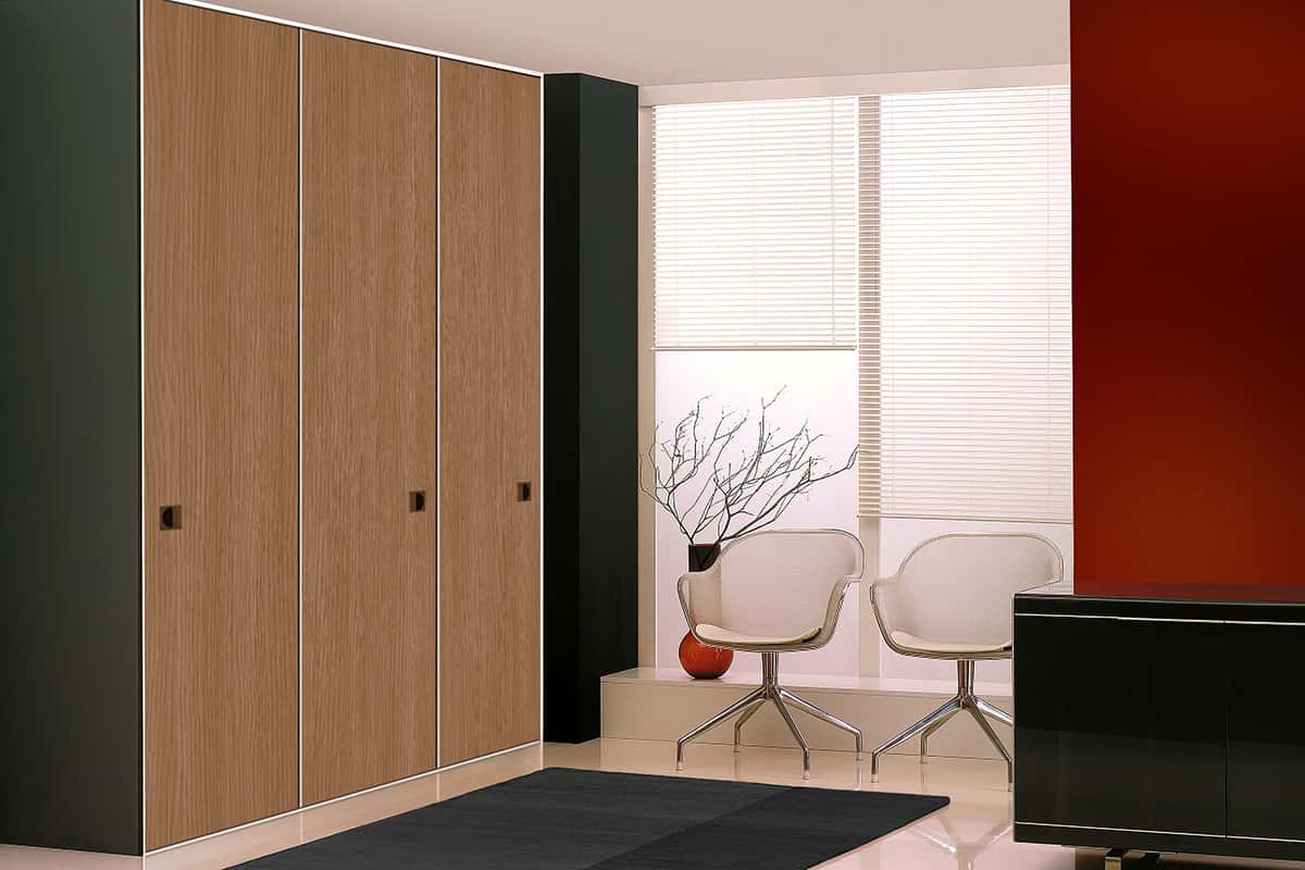 Toronto wardrobe with sliding doors glass melamine